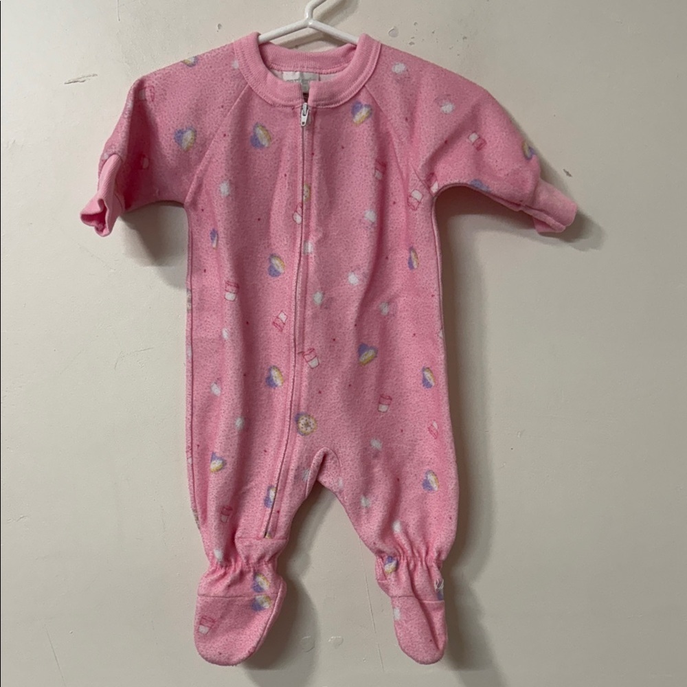 Pink Kids One Piece Pajama 90’s carters